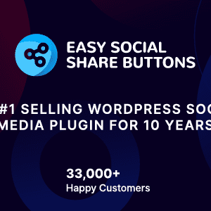 Easy social share button